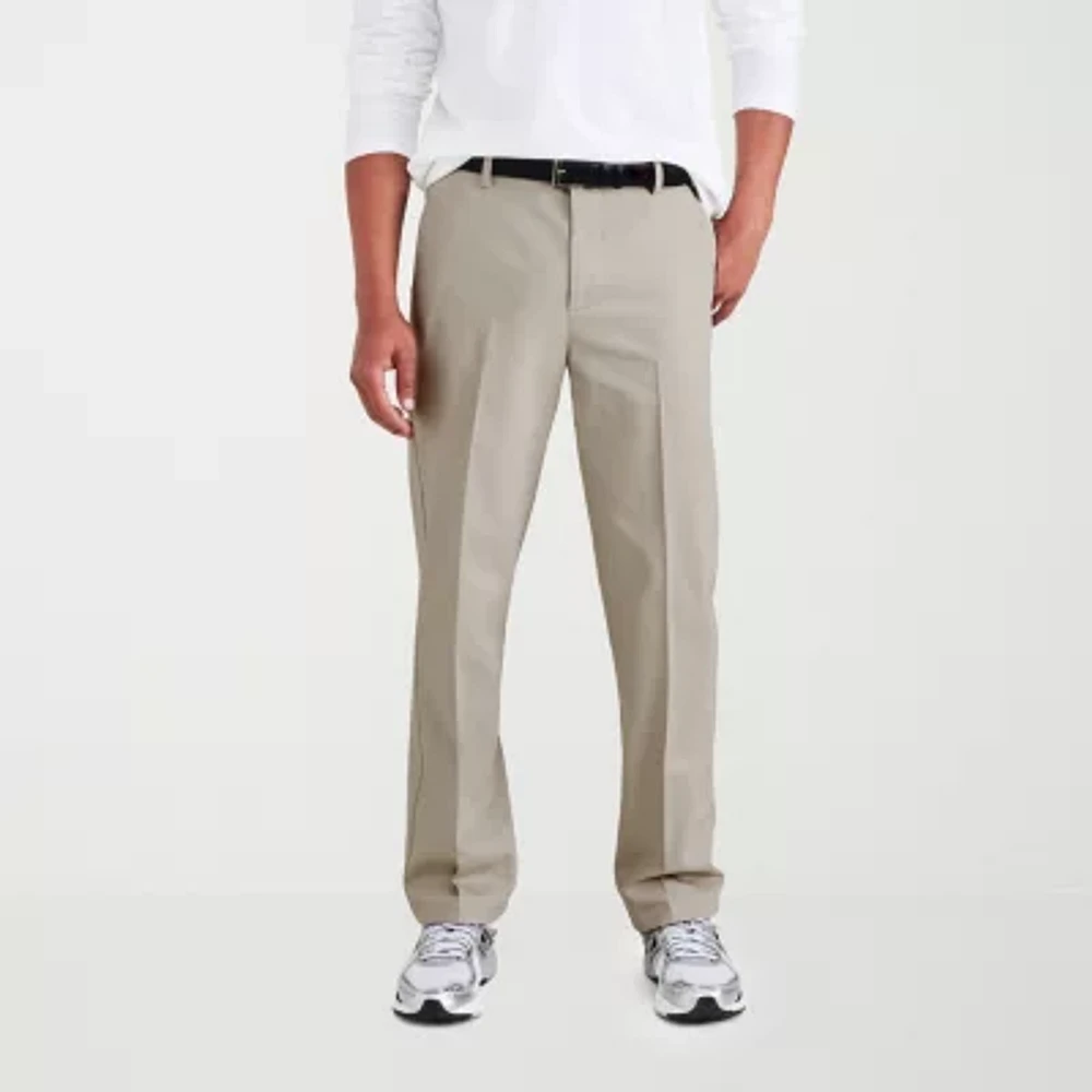 Dockers Signature Iron Free Khaki With Stain Defender Mens Comfort Waistband Straight Fit Flat Front Pant
