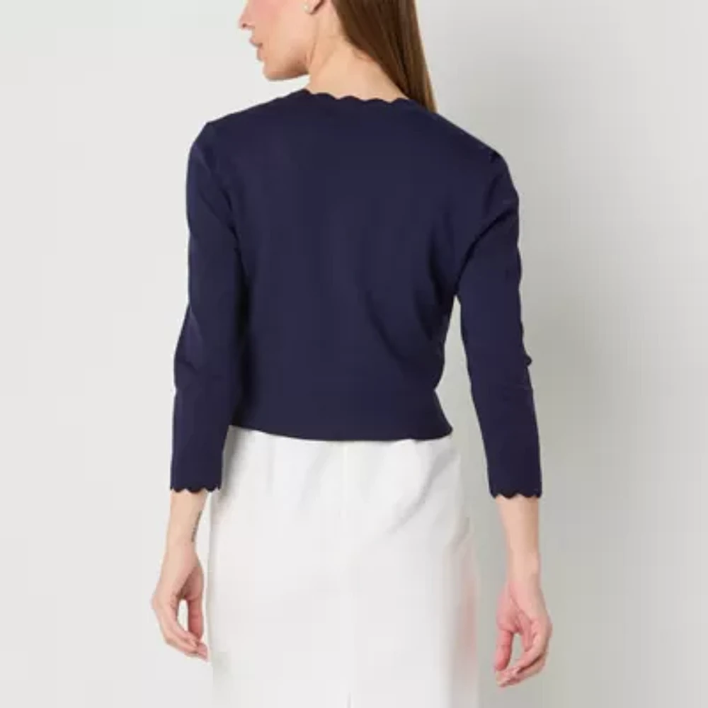 Perceptions Womens 3/4 Sleeve Shrug