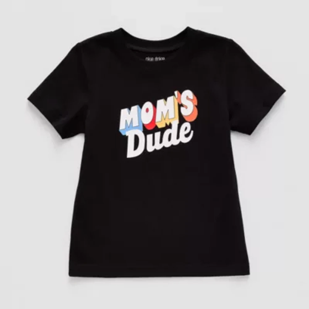 Okie Dokie Toddler & Little Boys Crew Neck Short Sleeve Regular Fit Graphic T-Shirt