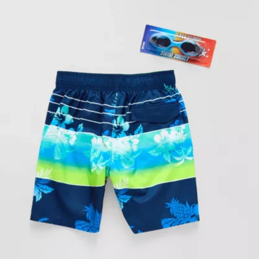 ZeroXposur Little & Big Kid Boys At The Knee Floral Board Shorts