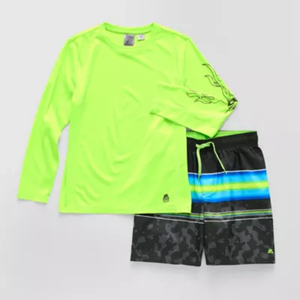 ZeroXposur Boys Quick Dry 2-pc. Rash Guard Set