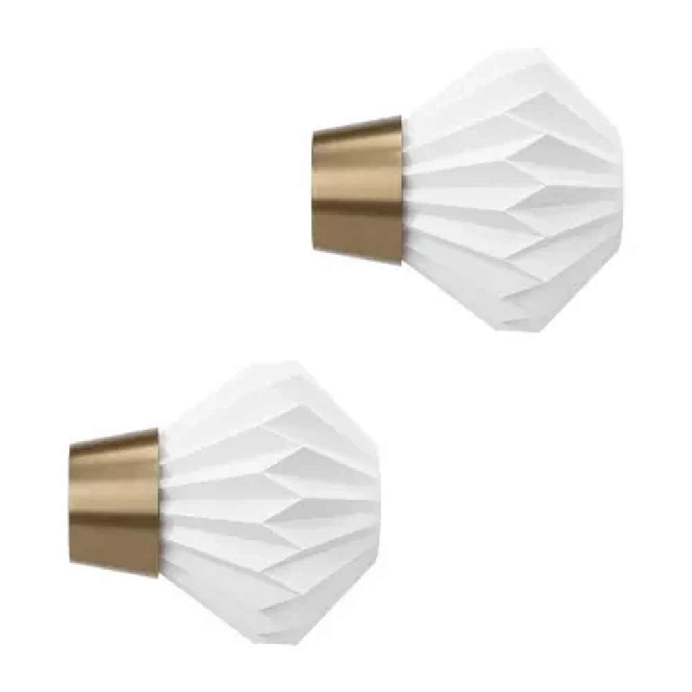 Umbra Mix & Match Acrylic Pleated 2-pc. Finials