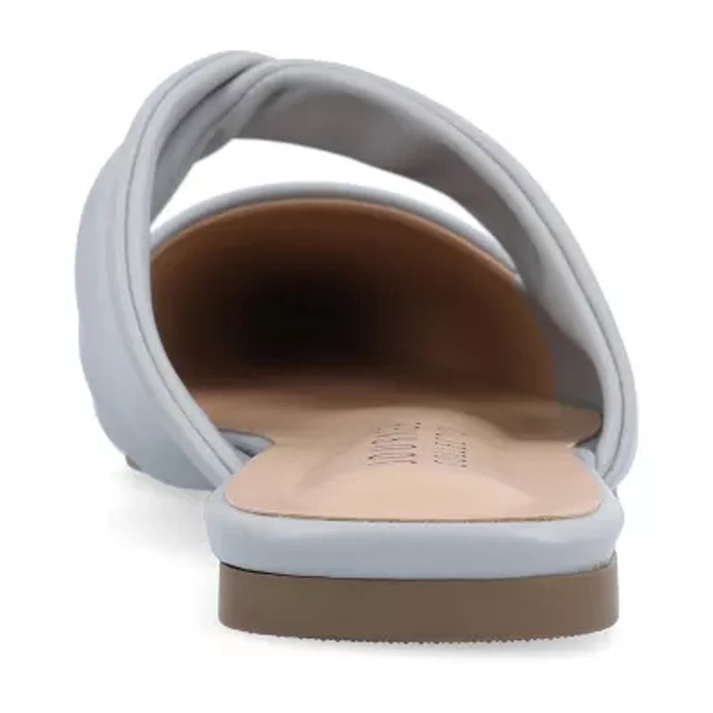 Journee Collection Enniss Womens Pointed Closed Toe Mules