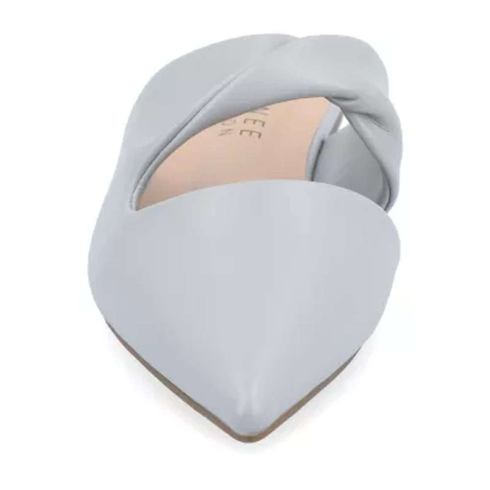 Journee Collection Enniss Womens Pointed Closed Toe Mules