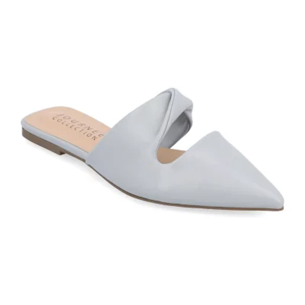 Journee Collection Enniss Womens Pointed Closed Toe Mules