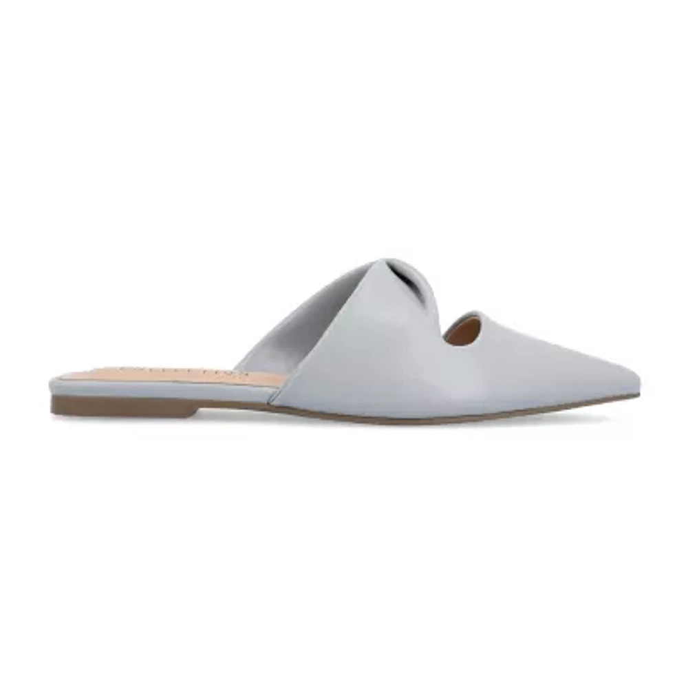 Journee Collection Enniss Womens Pointed Closed Toe Mules