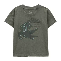 Carter's Toddler Boys Round Neck Short Sleeve Regular Fit Graphic T-Shirt