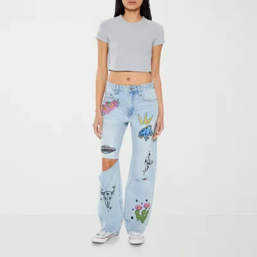 Forever 21 - Juniors Womens High Rise Regular Fit Jean