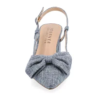 Journee Collection Tailynn Womens Pointed Closed Toe Block Heel Pumps
