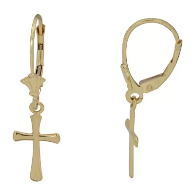 Womens 14K Gold Drop Earrings