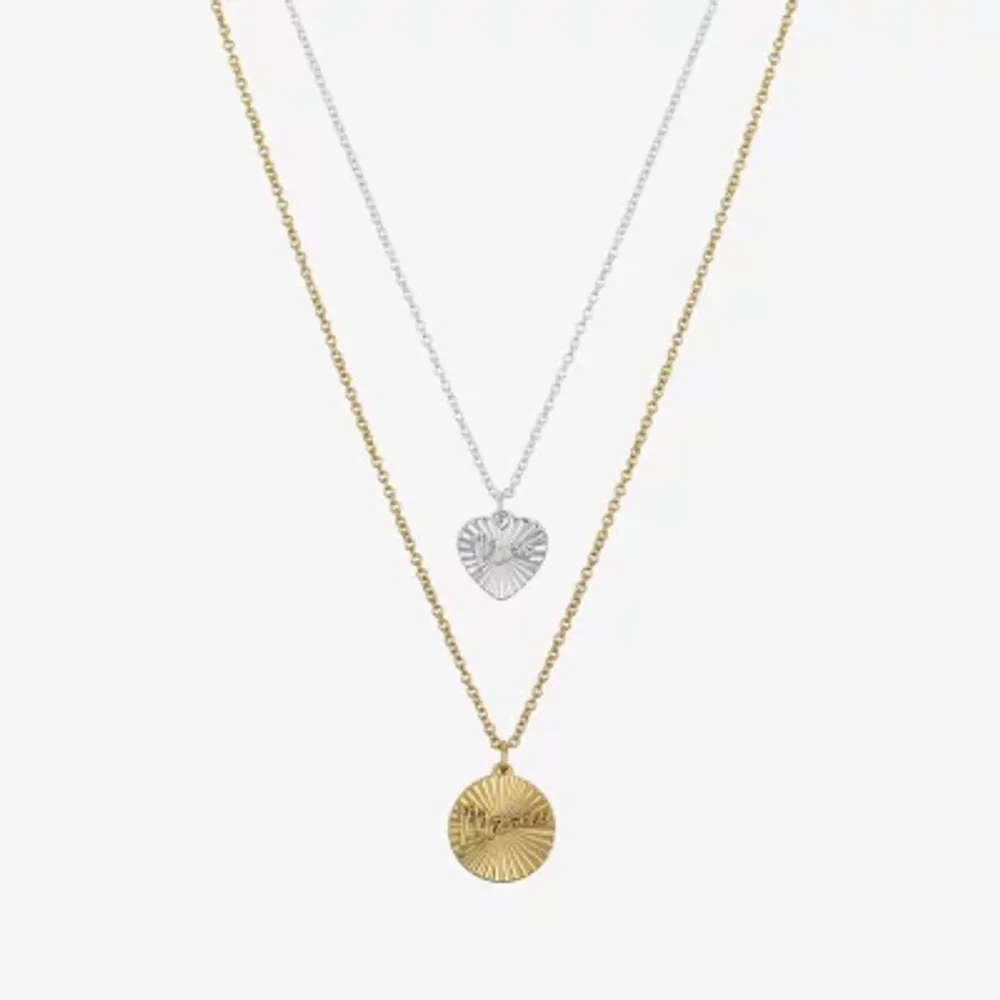 Sparkle Allure Womens 2-pc. Necklace Set