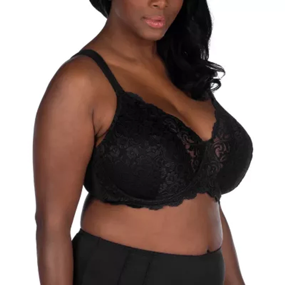 Leading Lady® Scalloped Lace Underwire Full Figure Bra- 5044