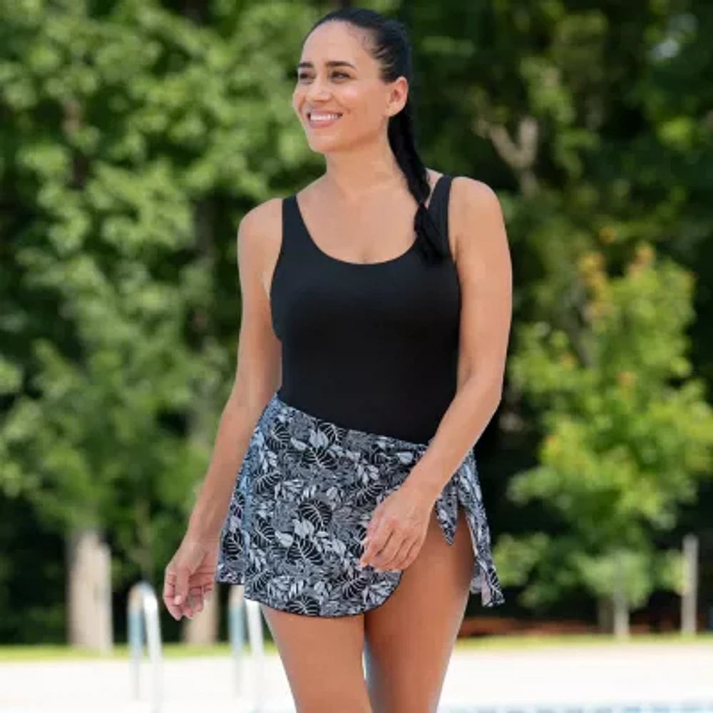 Dolfin Womens Easy-on + Easy-off Leaf One Piece Swimsuit