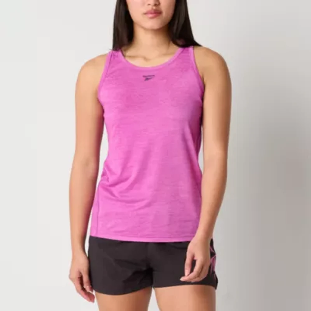 Reebok Womens Crew Neck Sleeveless Active Tank Top