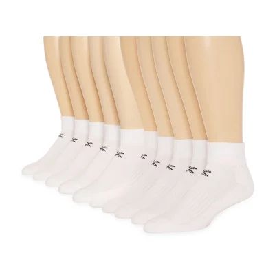 Xersion Quick-Dri Mens 10 Pair Quarter Ankle Socks