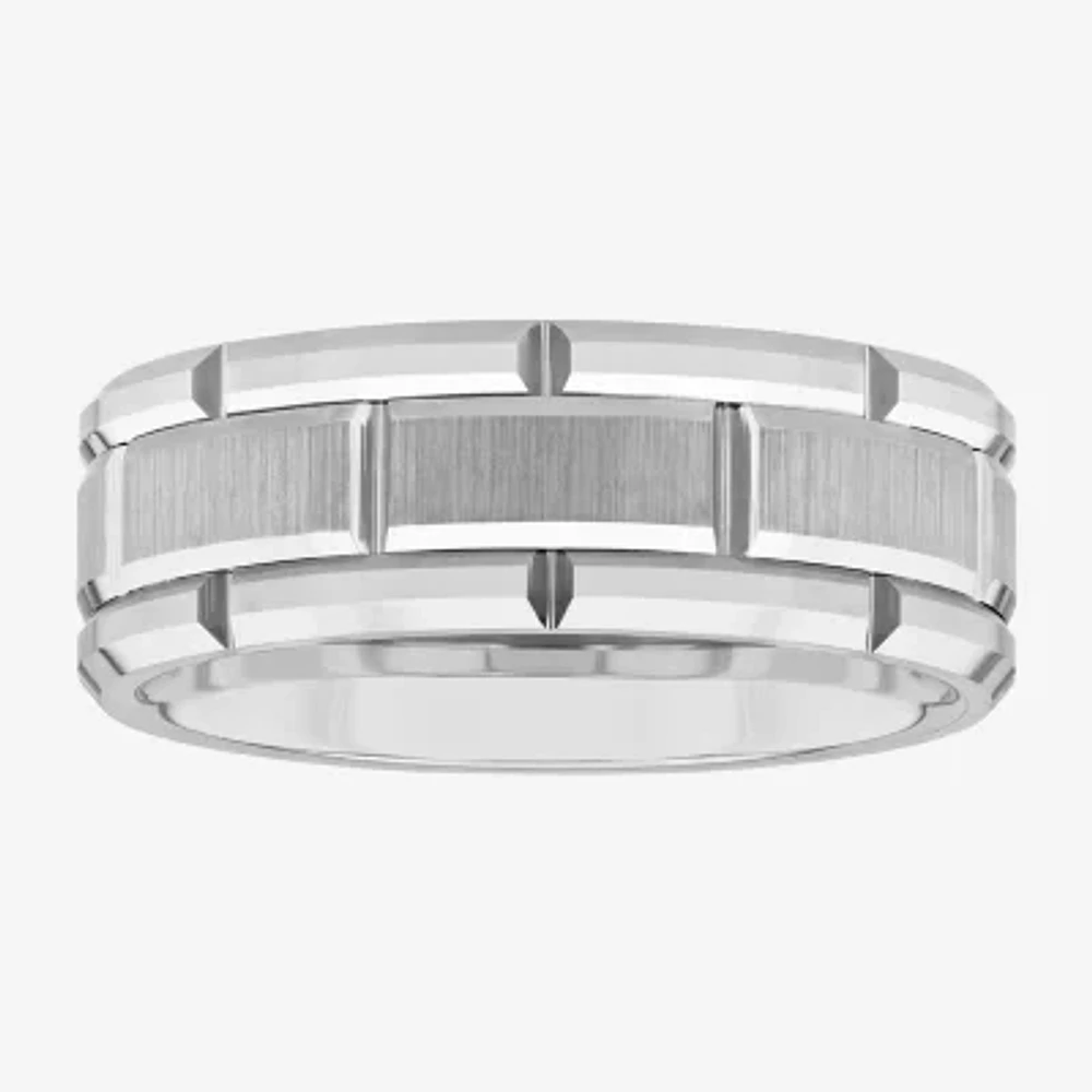 Mens 8MM Tungsten Wedding Band