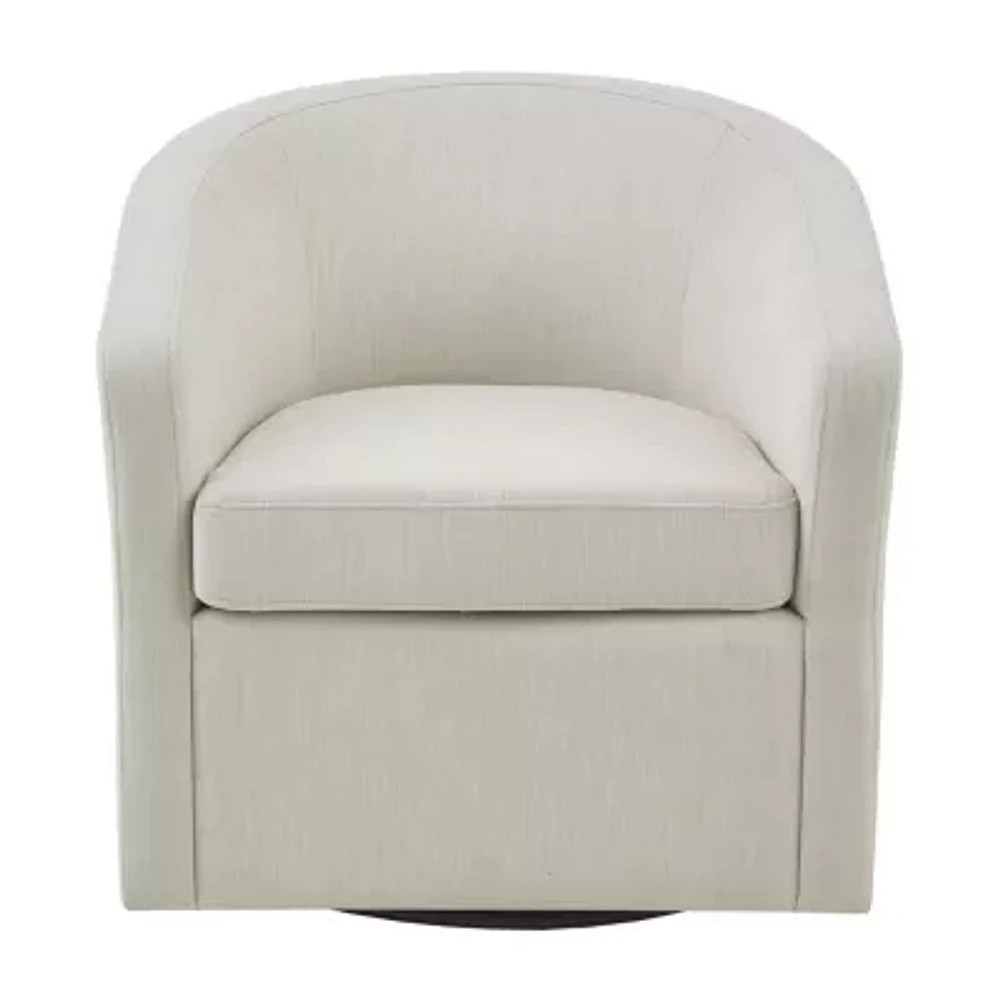Martha Stewart Amber Swivel Upholstered Armchair