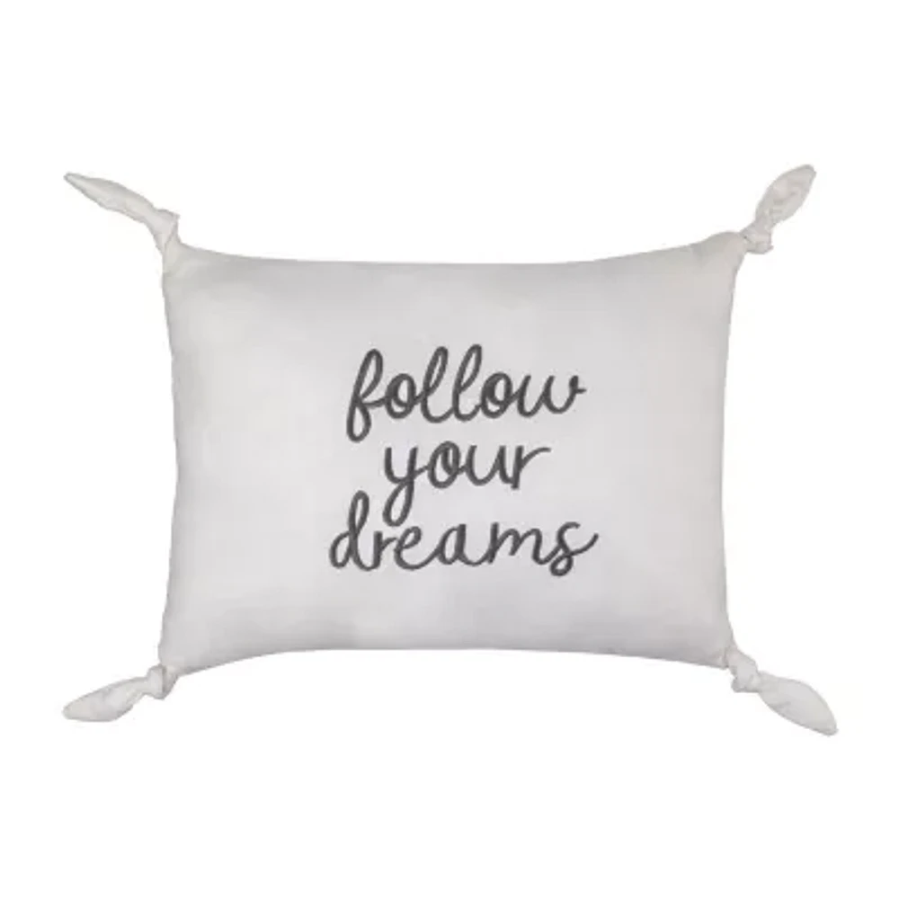 Nojo Follow Your Dreams Rectangular Throw Pillow