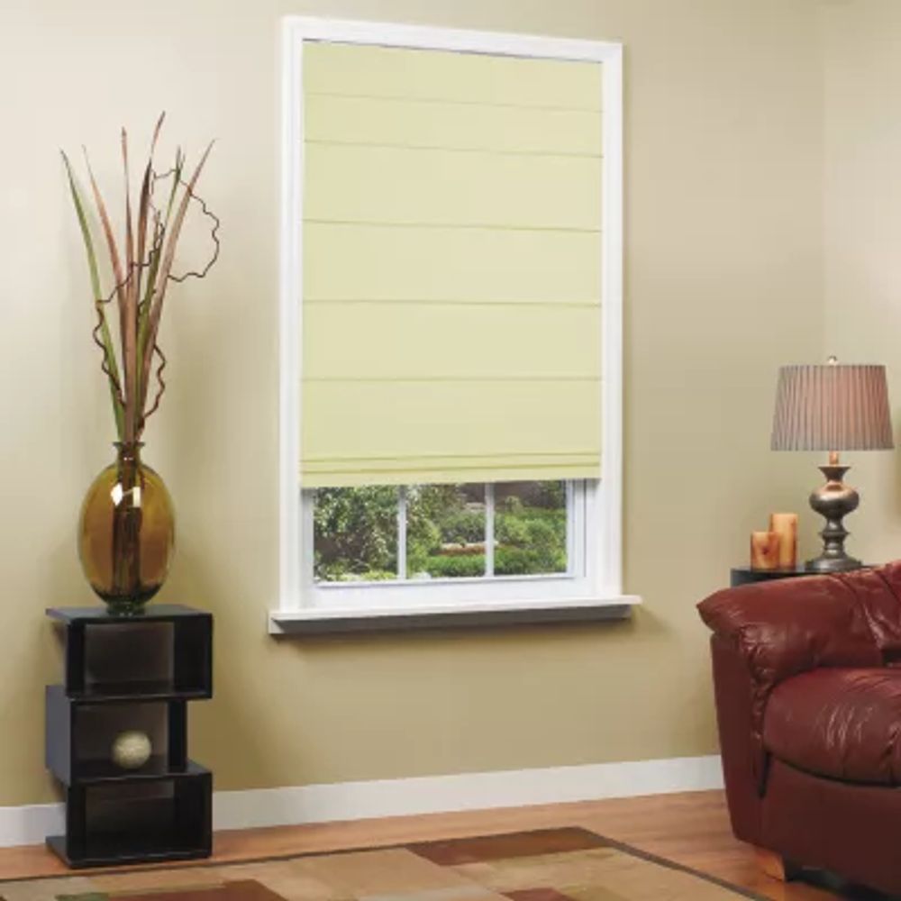 Textured Cordless Room Darkening Roman Shade
