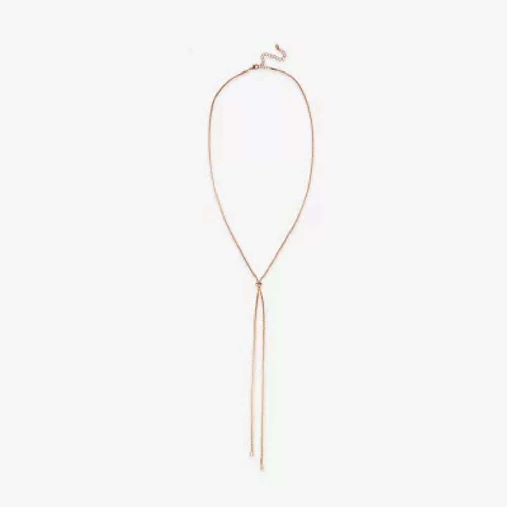 Bijoux Bar Delicates Gold Tone Bolo Womens 32 Inch Y Necklace