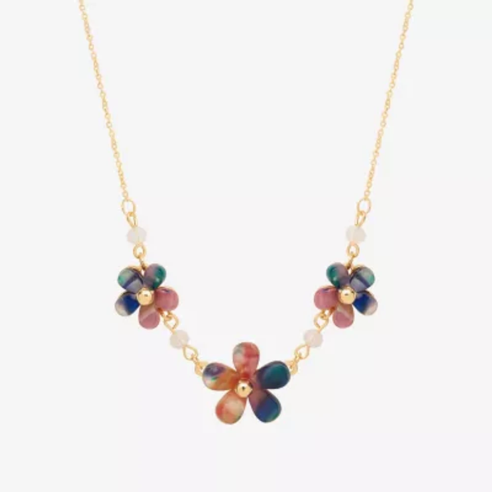 Bijoux Bar Delicates Freeform Womens 16 Inch Link Chain Necklace