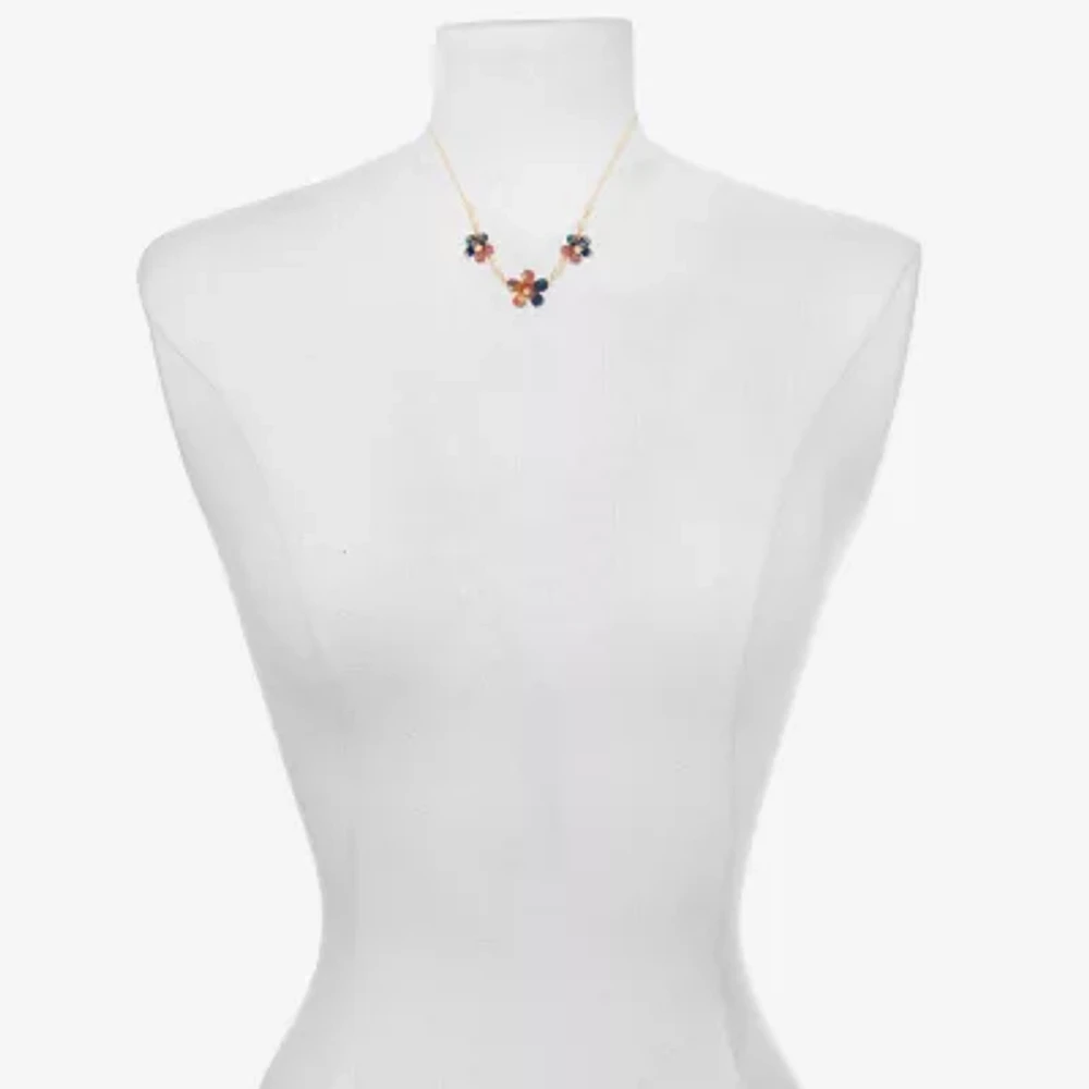 Bijoux Bar Delicates Freeform Womens 16 Inch Link Chain Necklace