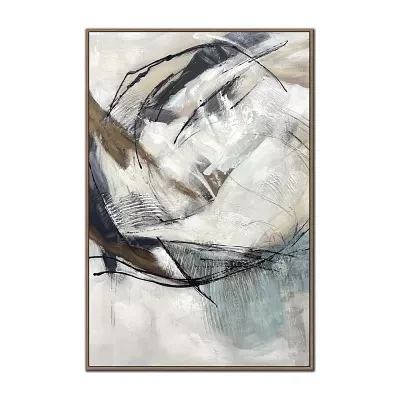 Streamline Art Dynamic Flow I Framed Canvas Art