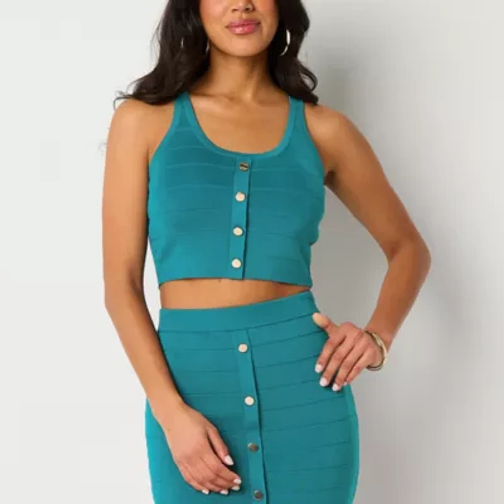 Bold Elements Womens Crew Neck Sleeveless Sweater