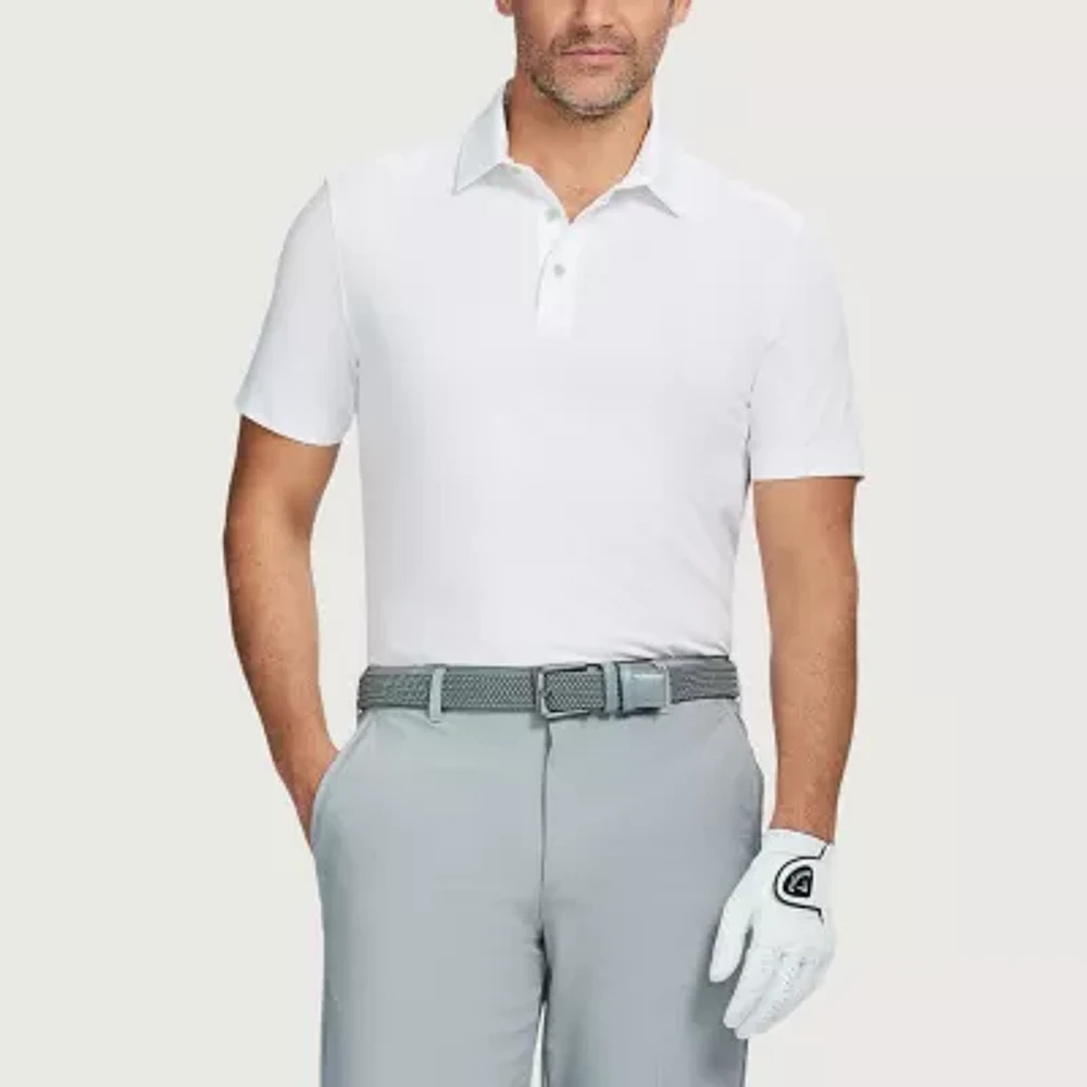 IZOD Performance Mesh Mens Regular Fit Short Sleeve