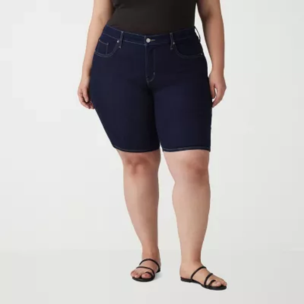 Levi's® Women's Plus Shaping Mid Rise Bermuda Short