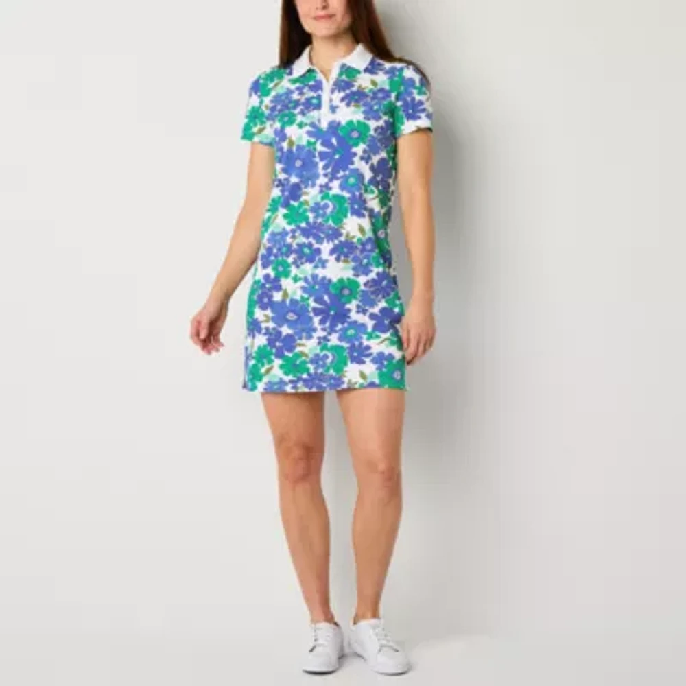 St. John's Bay Womens Short Sleeve Polo Dress