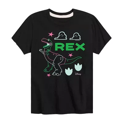 Disney Collection Little & Big Kid Boys Crew Neck Short Sleeve Regular Fit Toy Story Graphic T-Shirt