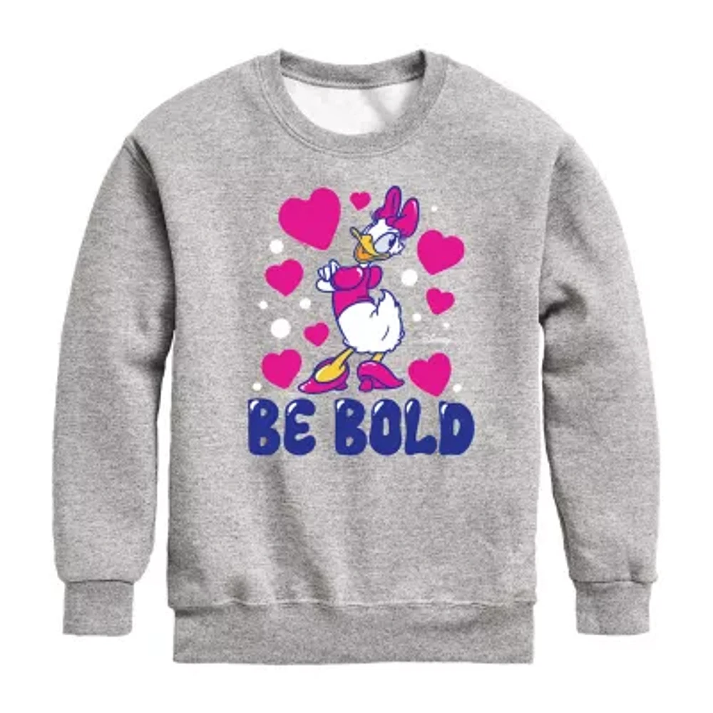 Disney Collection Little & Big Kid Girls Crew Neck Long Sleeve Regular Fit Dumbo Graphic T-Shirt