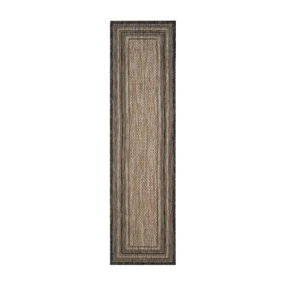 Safavieh Courtyard Collection Wanda Stripe Indoor/Outdoor Runner Rug