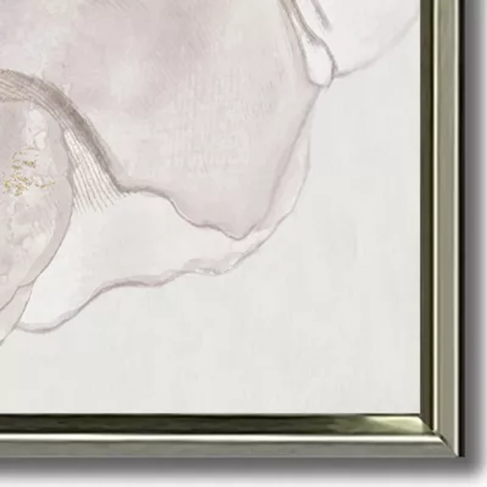 Streamline Art Pristine Petals I Framed Canvas Art