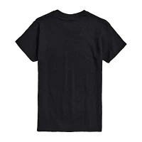 Mens Crew Neck Short Sleeve Regular Fit Nightmare Before Christmas Big and Tall Graphic T-Shirt