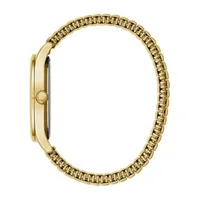 Caravelle Designed By Bulova Mens Gold Tone Stainless Steel Expansion Watch 44b126