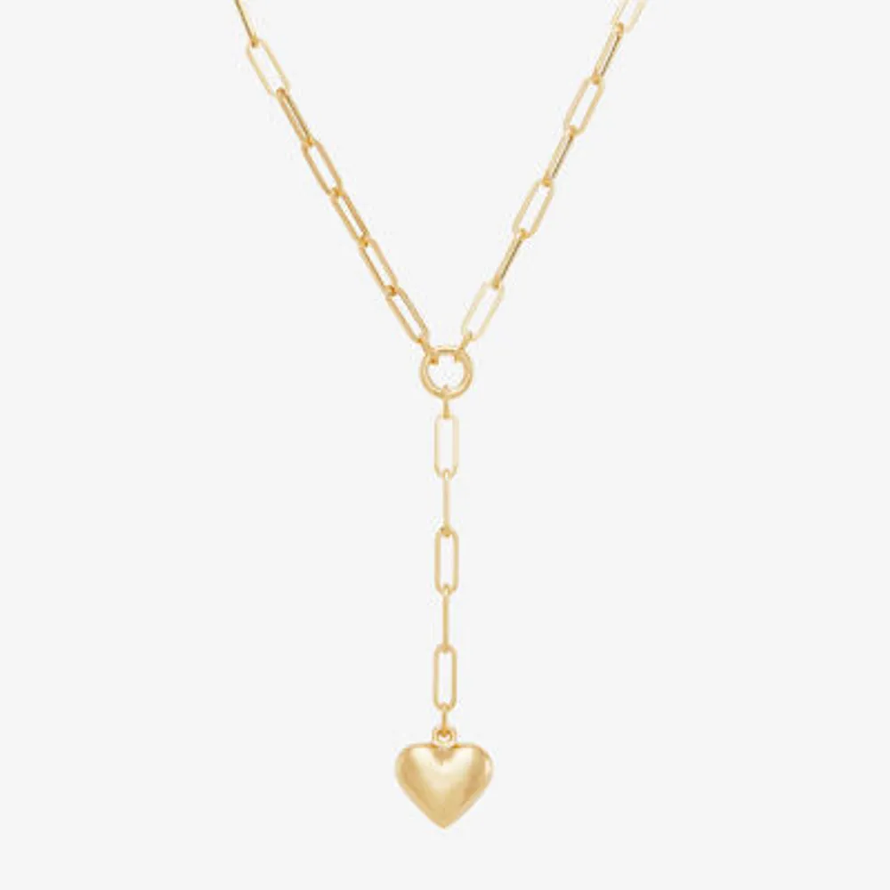 Lariat Style Womens 10K Gold 18 Inch Y Necklace