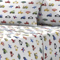 Dream Factory Trains Trucks Sheet Set