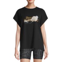 Sports Illustrated Womens Crew Neck Short Sleeve Active T-Shirt