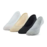 Peds Low Cut Womens Multi-Pack 4 Pair Plus Tall Liner Socks