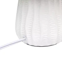 All the Rages Simple Designs Textured Pastel Table Lamp