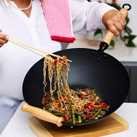 Joyce Chen Professional Series Carbon Steel -pc. Wok Set