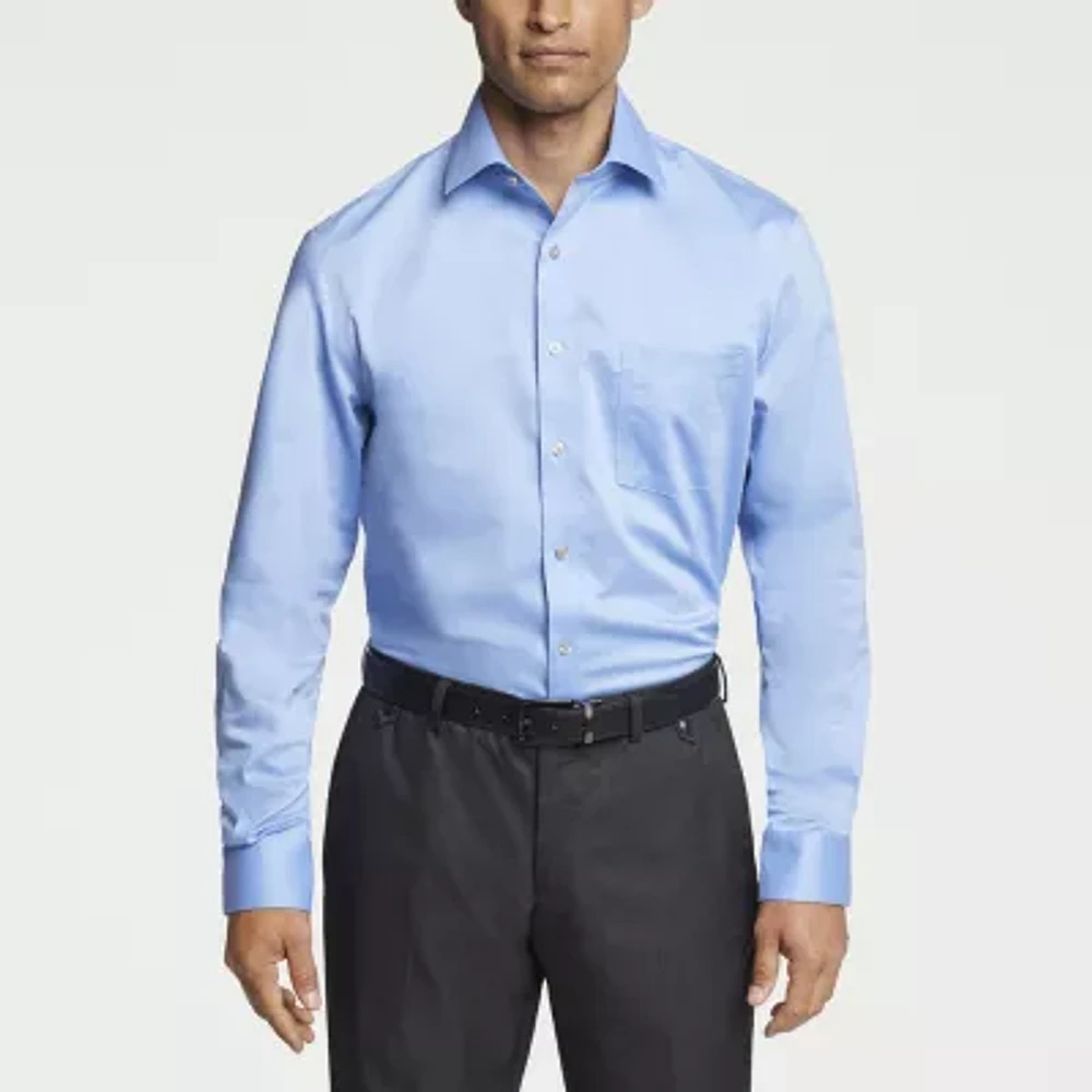 Van Heusen Ultra Wrinkle Free Mens Regular Fit Long Sleeve Dress Shirt