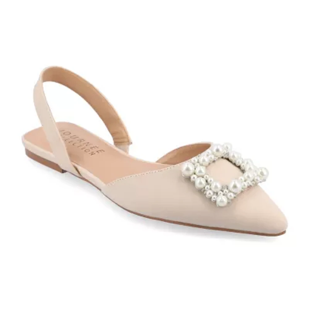 Journee Collection Hannae Womens Pointed Ballet Flats