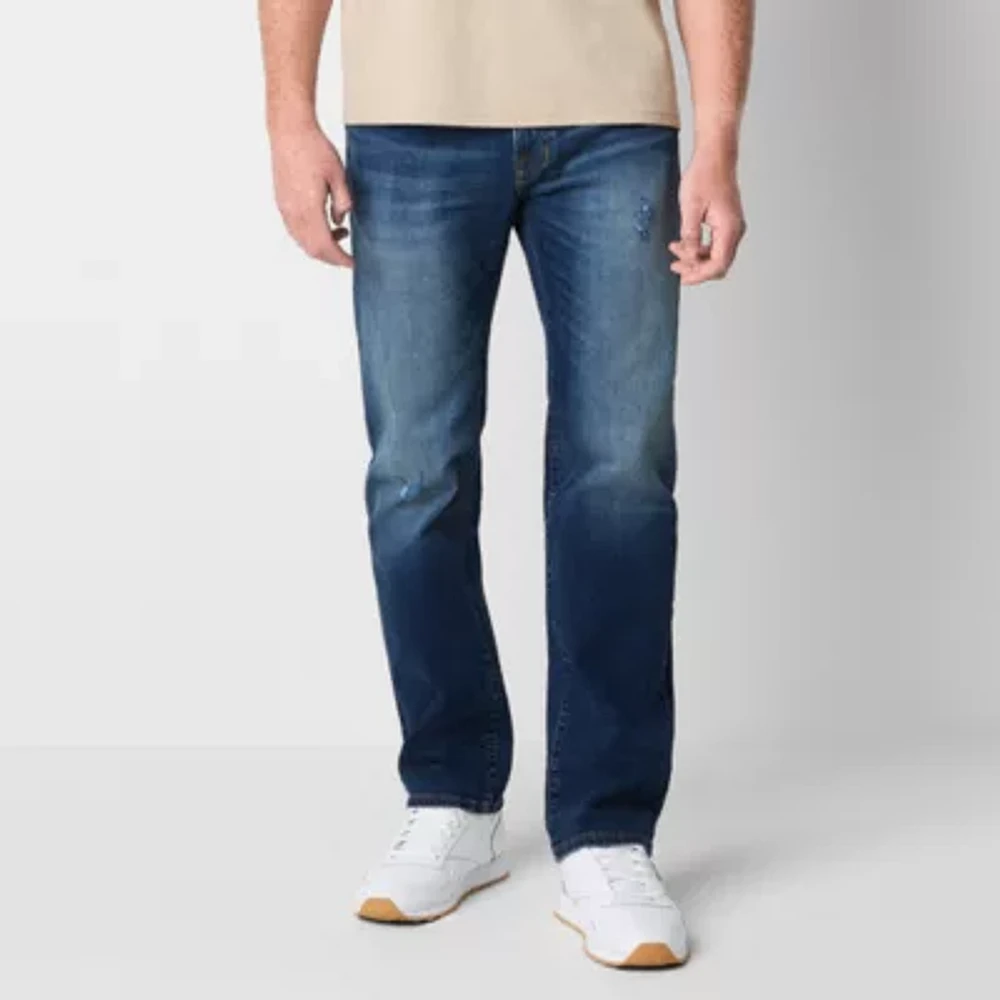 Arizona Mens Straight Leg Relaxed Fit Jean