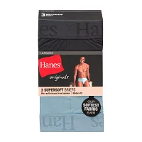 Hanes Originals Supersoft Mens 3 Pack Briefs