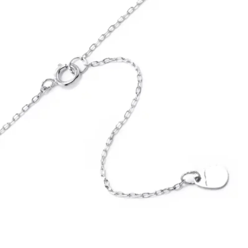 Silver Treasures Mama Bear Womens Sterling Silver 16 Inch Pendant Necklace