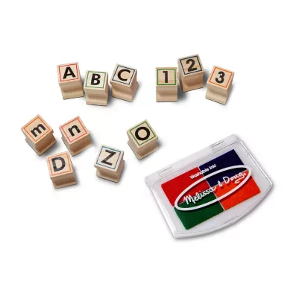 Melissa & Doug Wooden Abc Activity Stamp Set Art Set