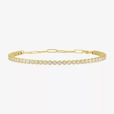 Diamond Addiction Womens 1/4 CT. T.W. Genuine White Sterling Silver 8 Inch Tennis Bracelet